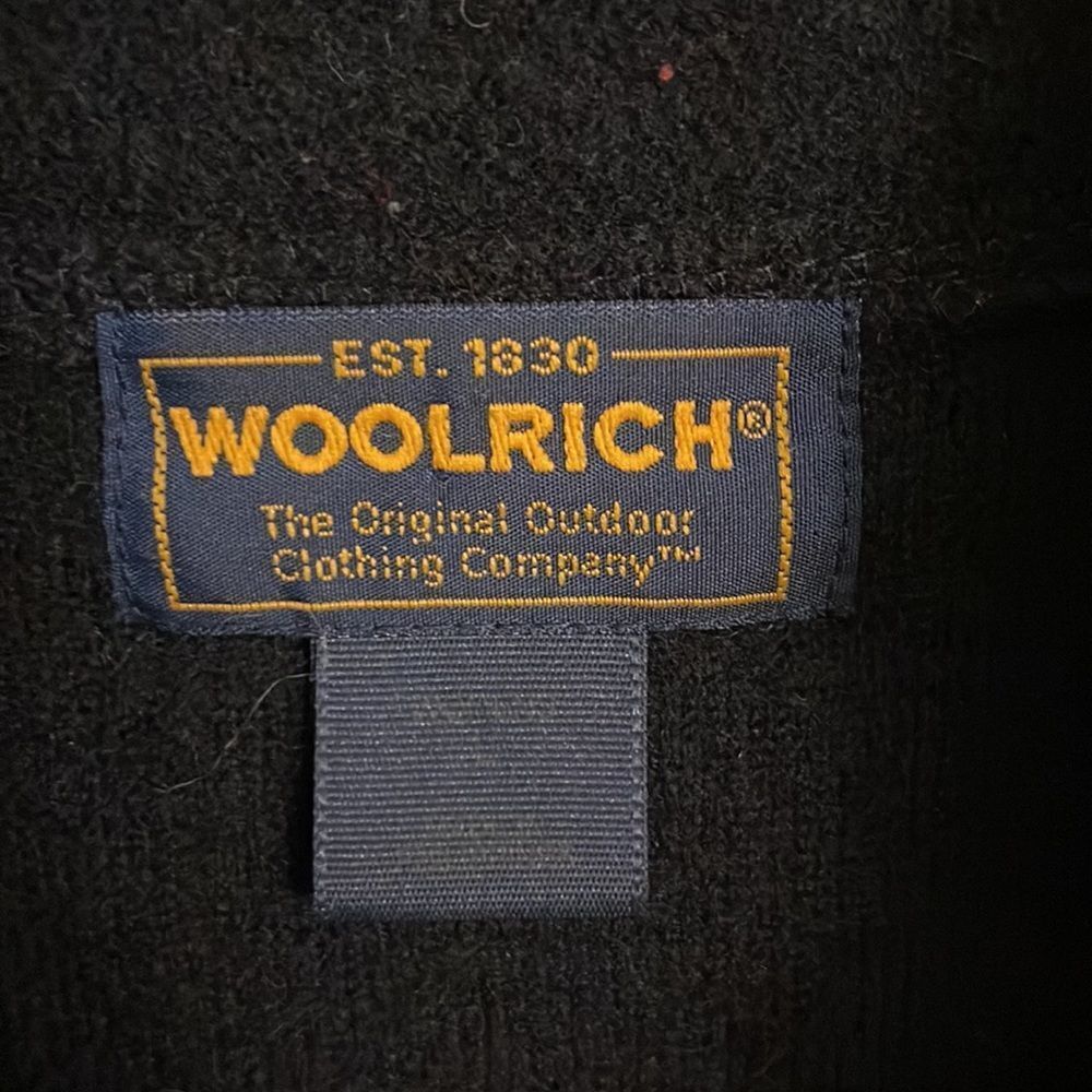Vintage Woolrich 100% wool blazer zippered pockets black - Picture 6 of 12